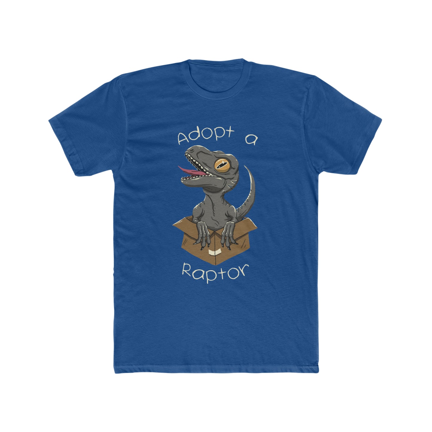 Adopt A Raptor, Jurassic Park Fun, Cartoon Art Tee