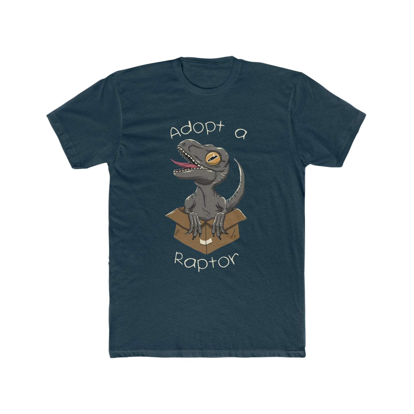 Adopt A Raptor, Jurassic Park Fun, Cartoon Art Tee