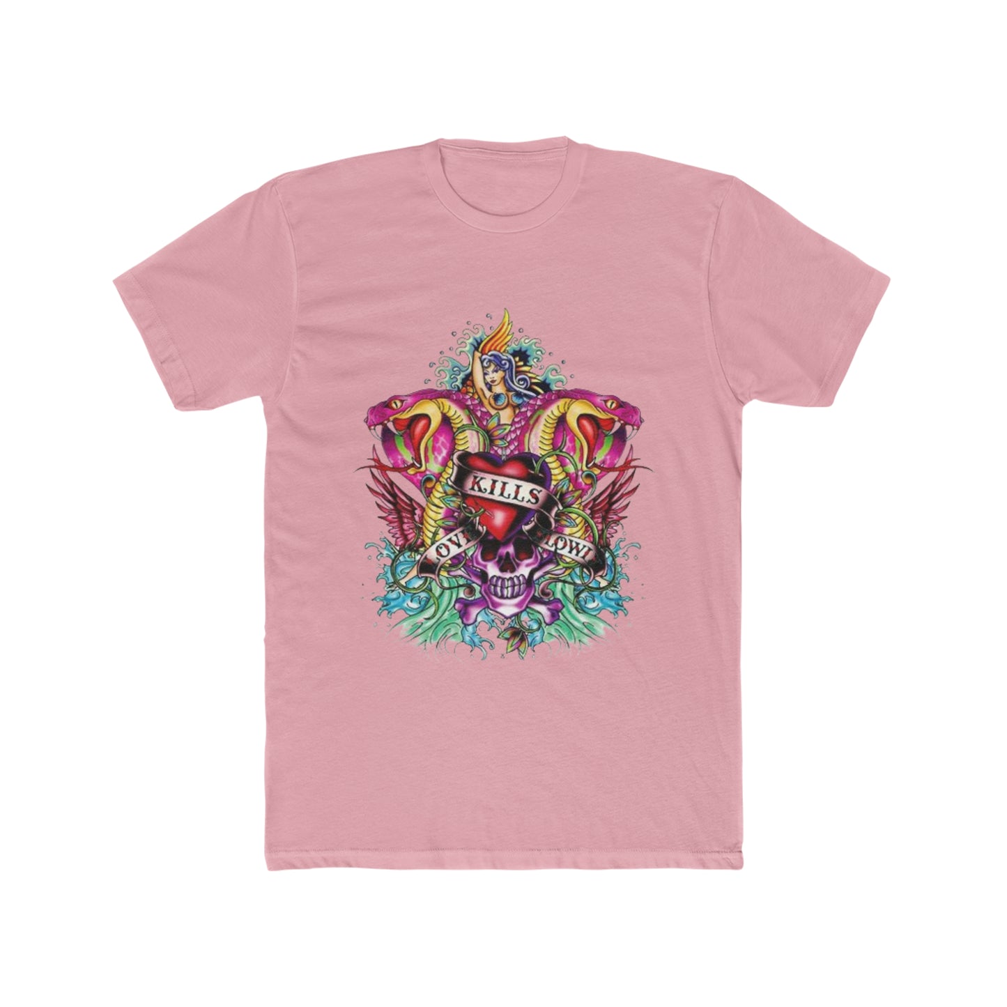 Ed Hardy Inspired, Love Kills Slowly, Snakes and Mermaid Tee