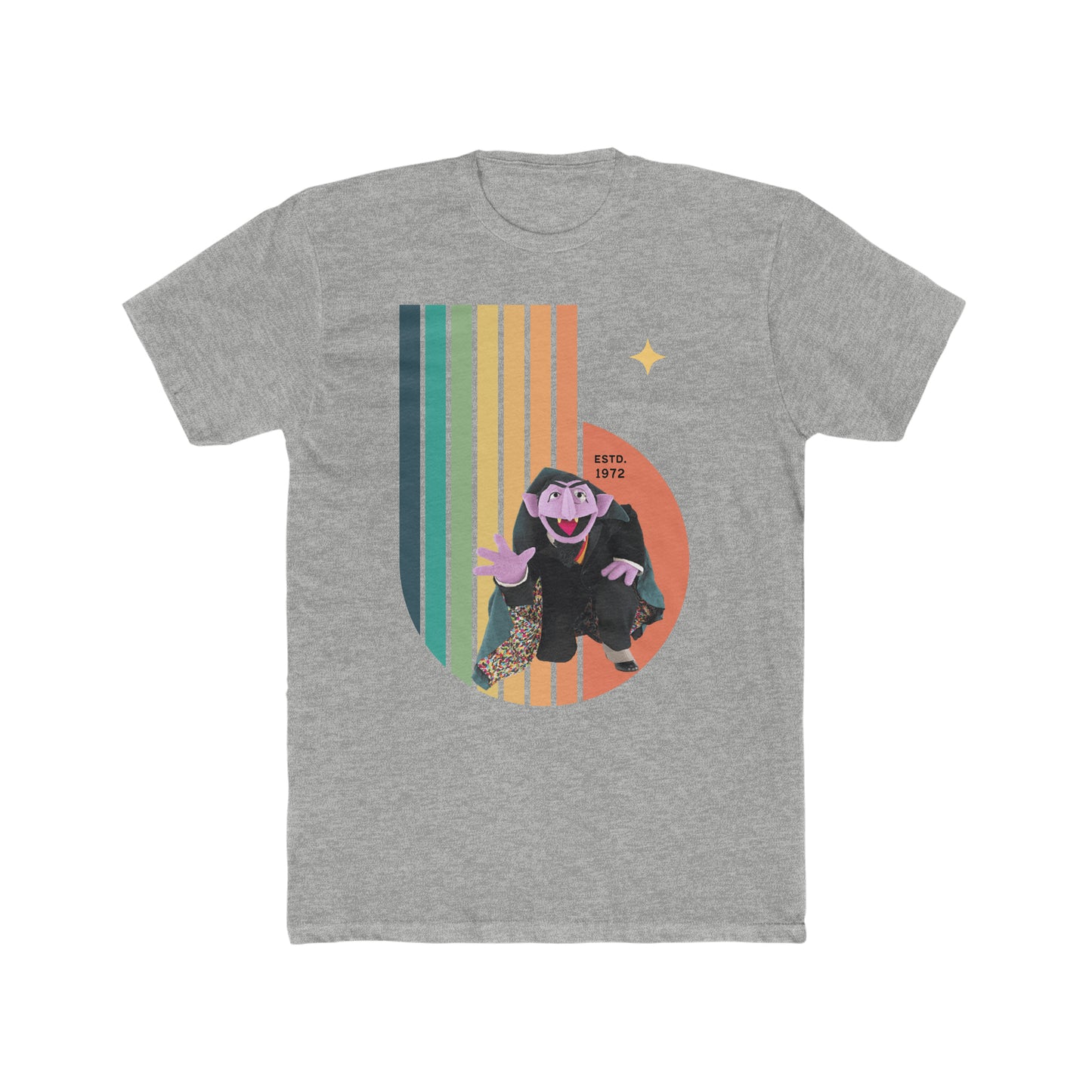 Count Von Count, Sesame Street, Retro Style Tee