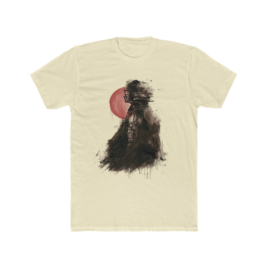 Darth Vader, Artsy Image with Red Moon in Background Tee