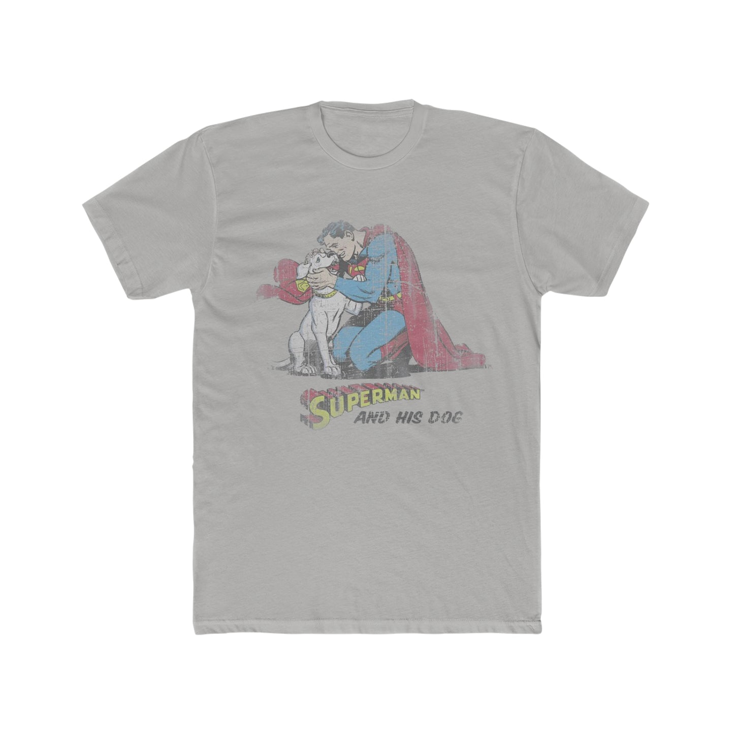 Superman and His Dog, Vintage Inspired Tee