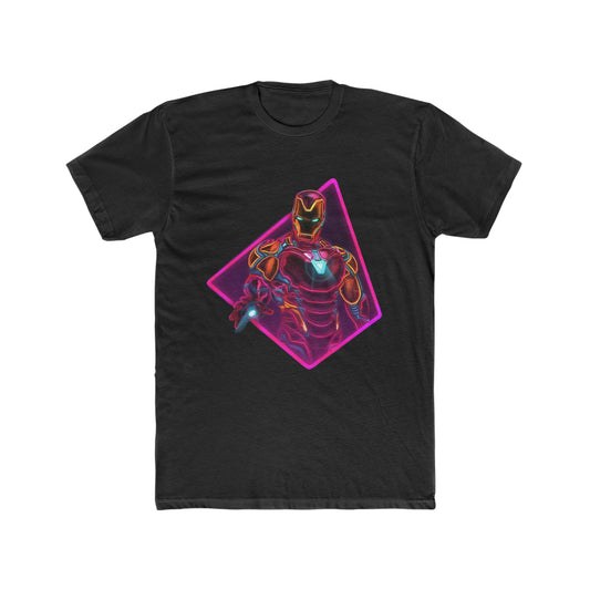 Iron Man, Retro Neon Art, Super Hero, Avenger, Marvel Tee