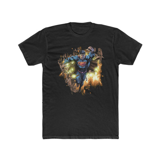 Superman, Breaking Through, Vintage Inspired Tee