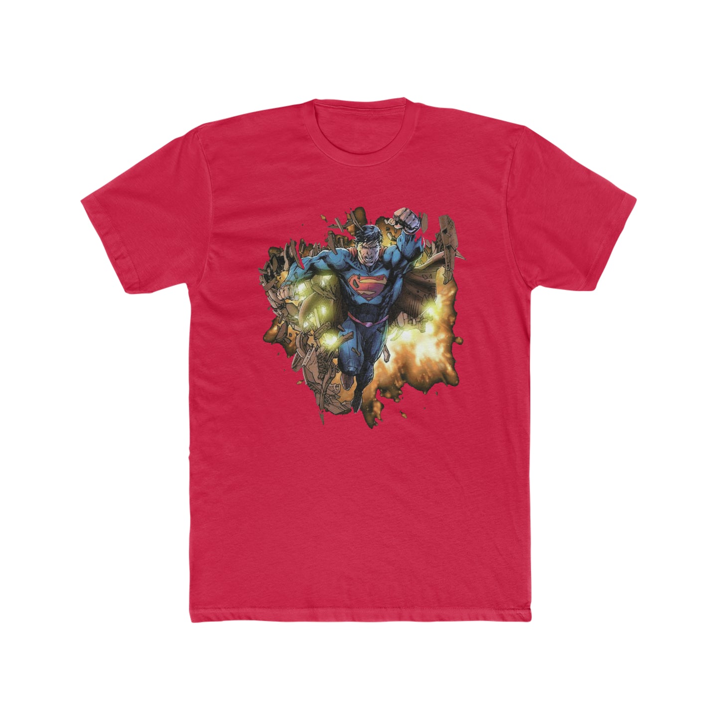 Superman, Breaking Through, Vintage Inspired Tee