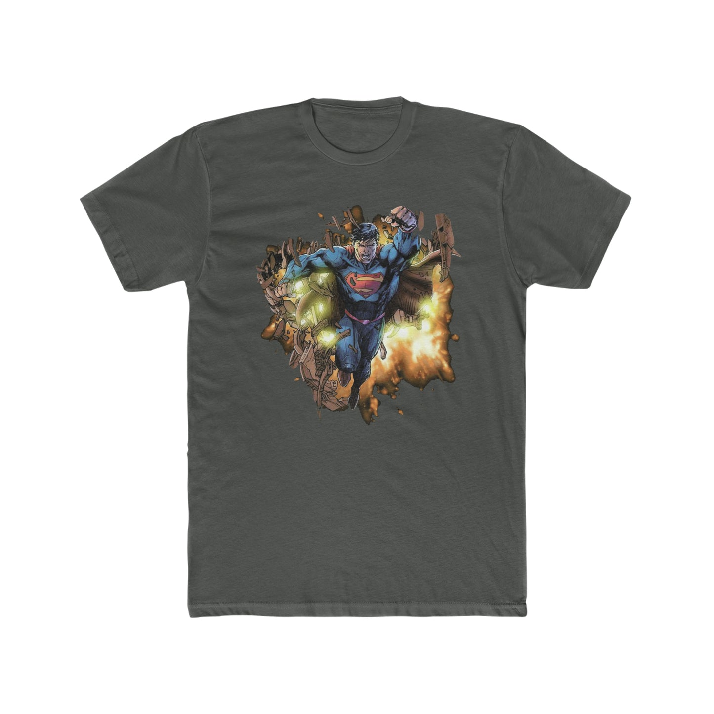 Superman, Breaking Through, Vintage Inspired Tee