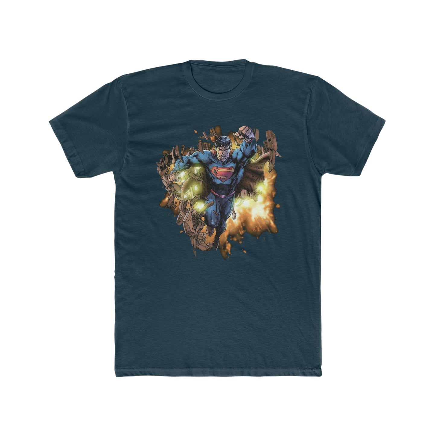 Superman, Breaking Through, Vintage Inspired Tee