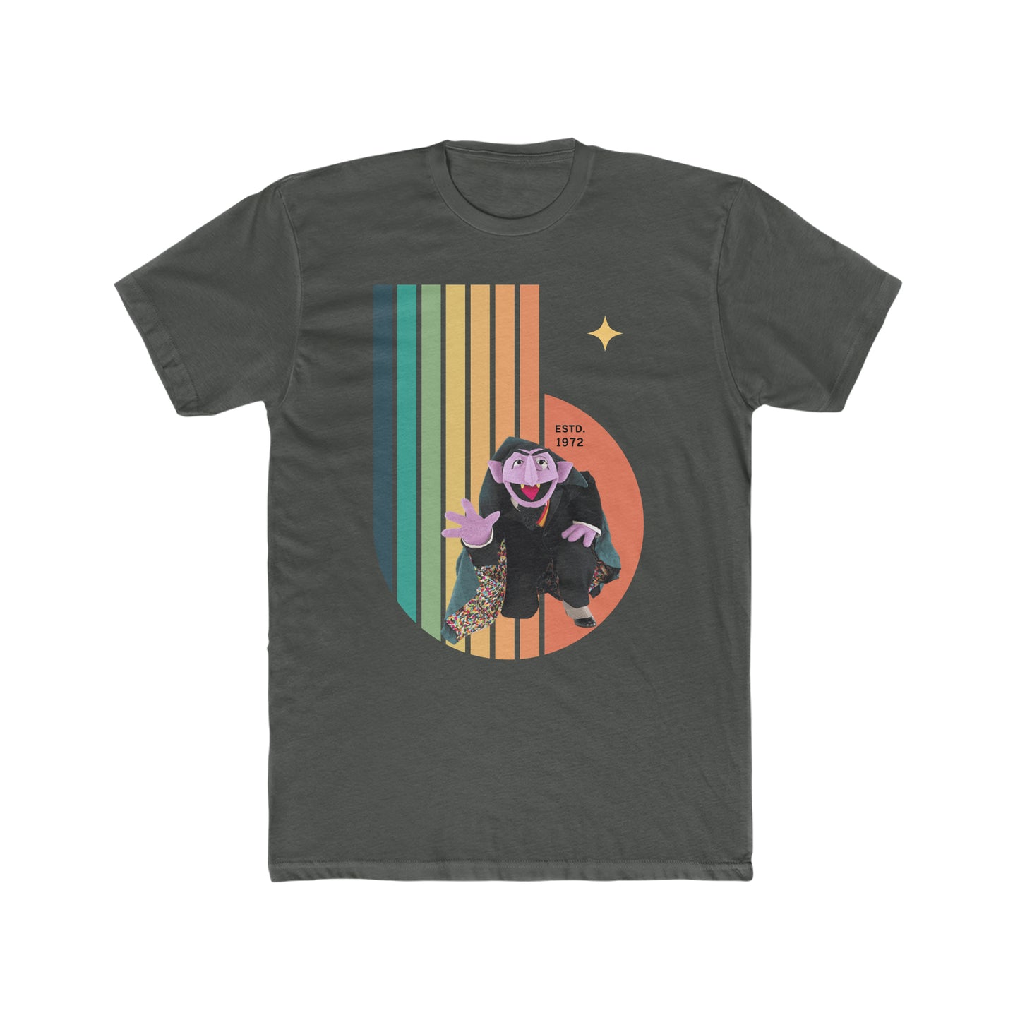 Count Von Count, Sesame Street, Retro Style Tee