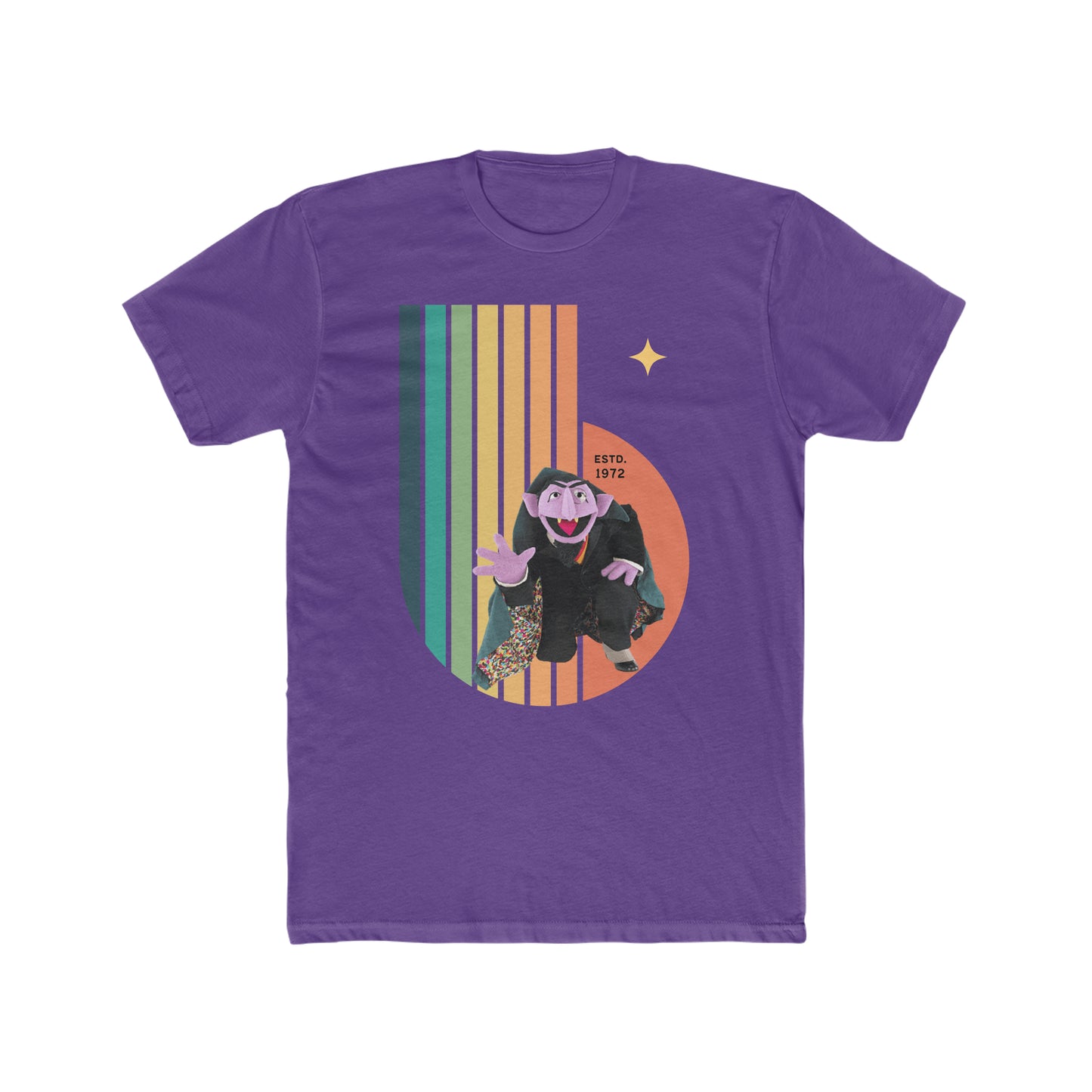 Count Von Count, Sesame Street, Retro Style Tee