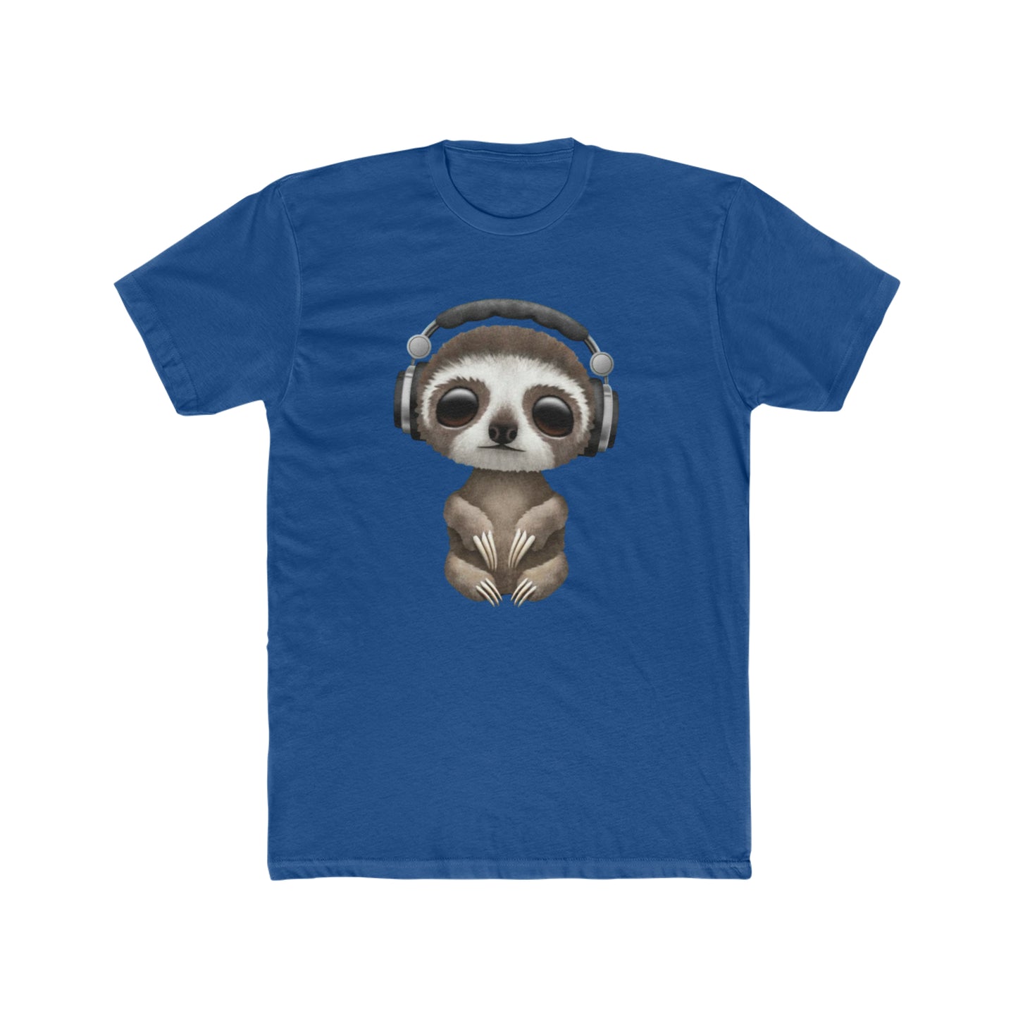 Cute Baby Sloth with Headphones Tee