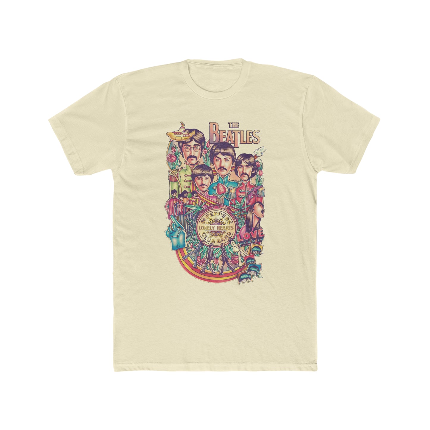 The Beatles Collage, Art Inspired Tee