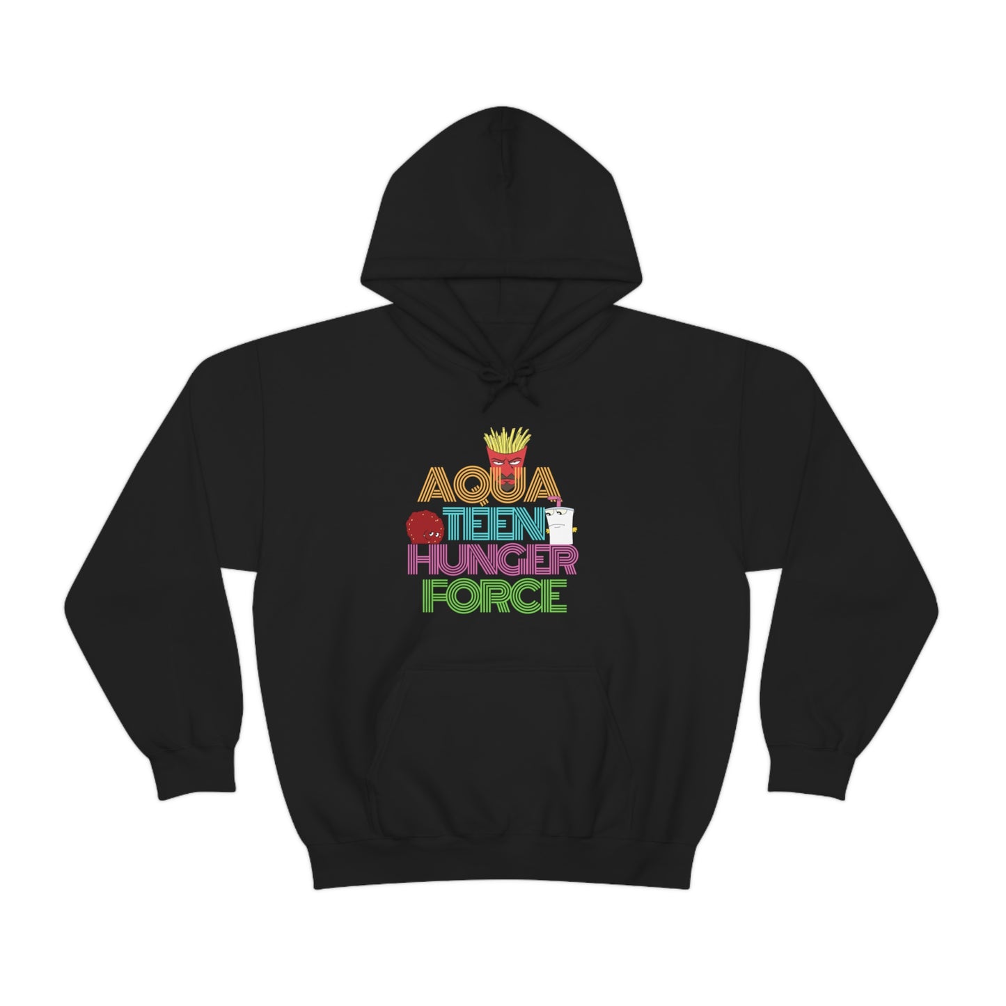 Aqua Teen Hunger Force Retro Hoodie Sweatshirt, Staring Frylock, Meatwad, and Master Shake in the Title